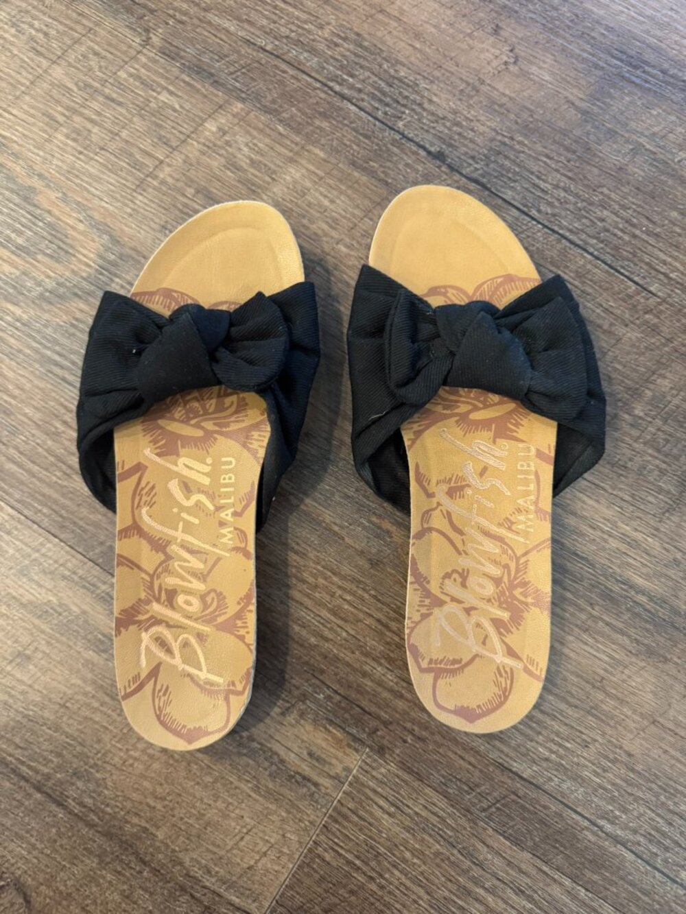 Black Bow Sandals Slides by Blowfish - Women's Size 7